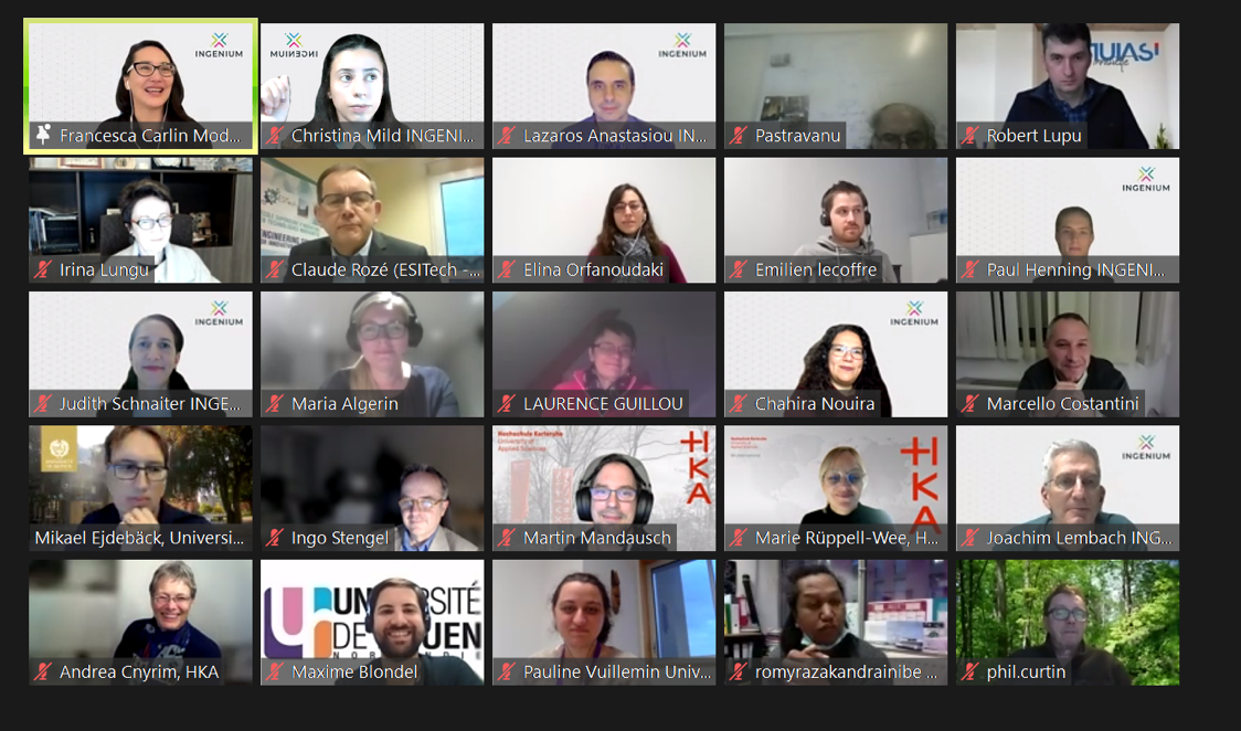 INGENIUM Networking Symposium 2021: Collaborative Digital Teaching Practice across Europe