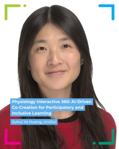 Suhui smiling in a portrait picture.